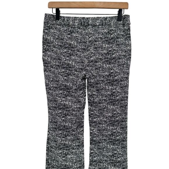 BCBGeneration NWT Black White Peppered Pattern Straight Flare Dress Pants - Picture 4 of 9